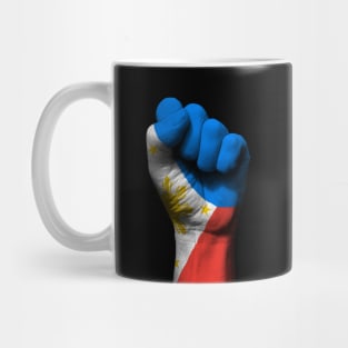 Flag of Philippines on a Raised Clenched Fist Mug